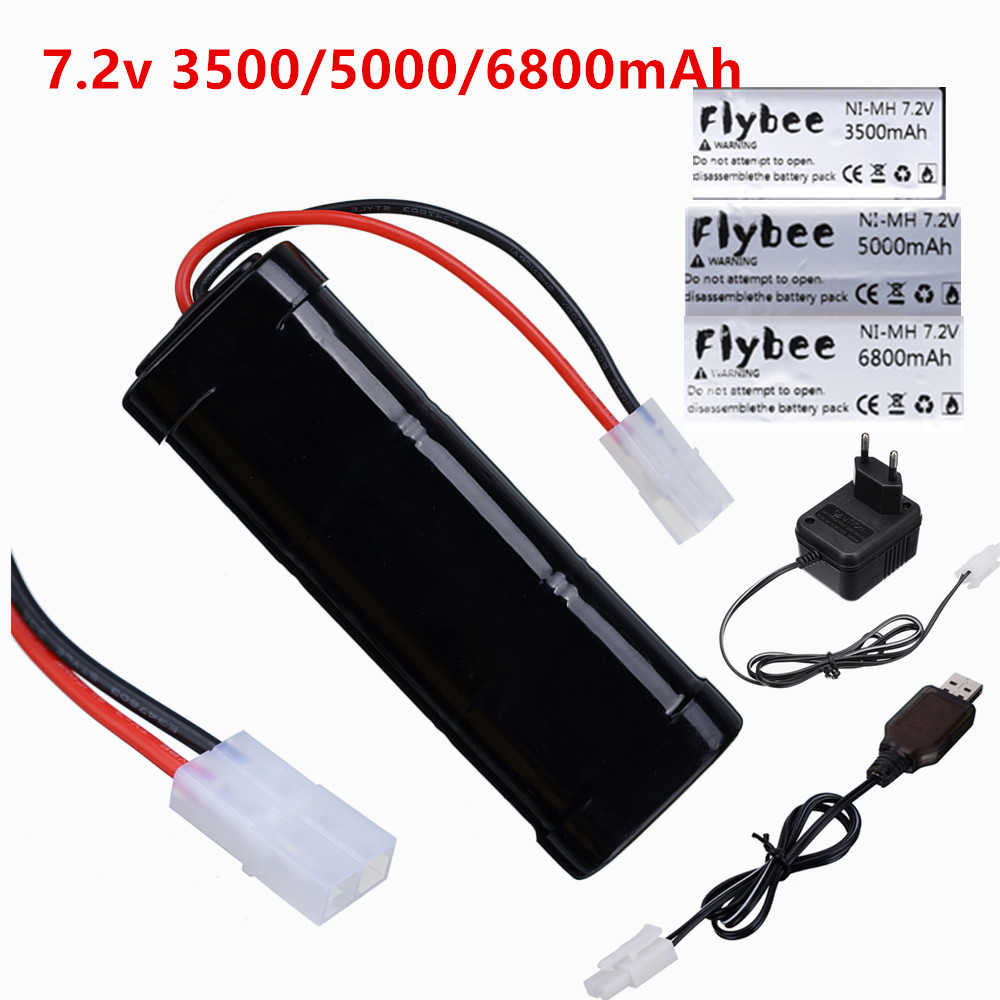 Rc Hobby Boat - Baterai 7.2V Baru 5000/6800MAh Paket Baterai