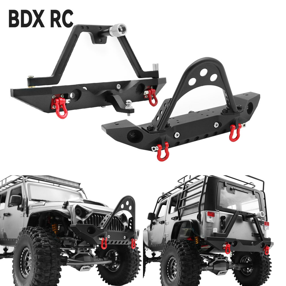 Rc Hobby Grade Crawler - Bumper depan belakang logam dengan cadangan