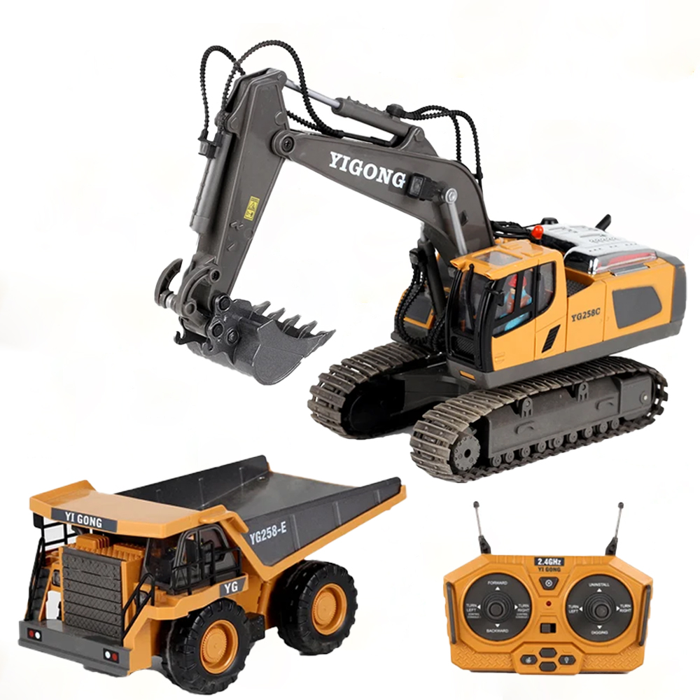 Rc Hobby Excavator - Truk Excavator Bulldozer Dump Truck RC