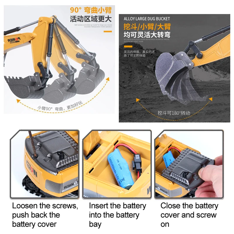 Excavator RC 2.4Ghz 6 Channel  - Rc Hobby Excavator ulasan dan harga