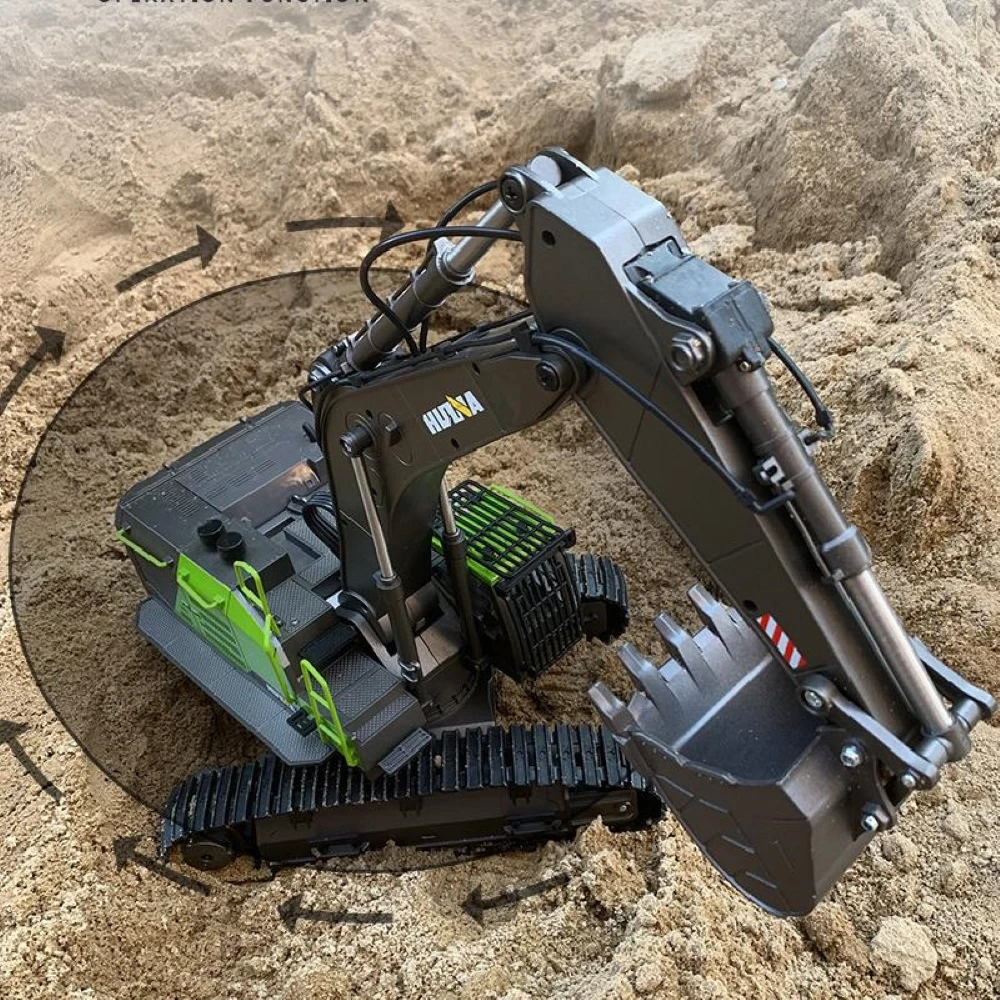 Truk Excavator RC HUINA 1593 1 - Rc Hobby Excavator ulasan dan harga