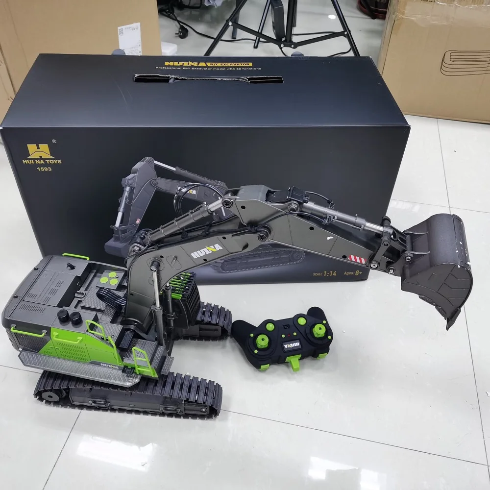 Truk Excavator RC HUINA 1593 1 - Rc Hobby Excavator ulasan dan harga