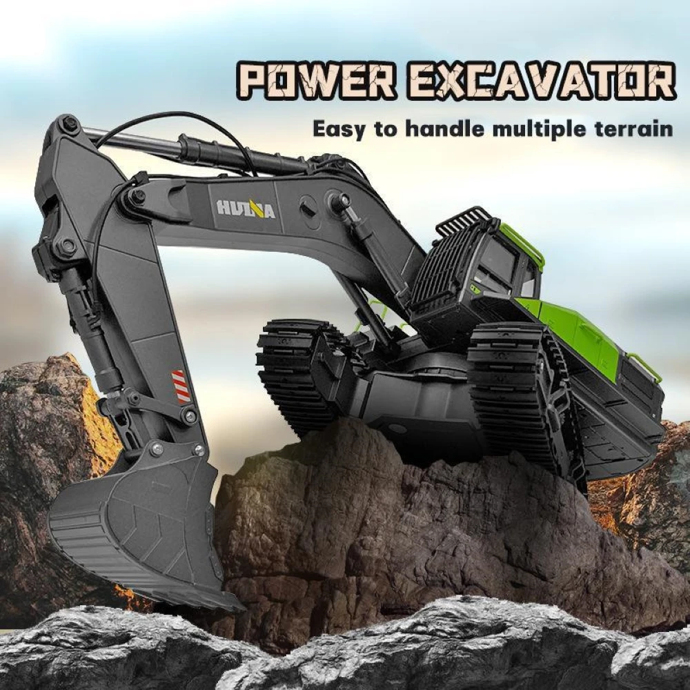 Truk Excavator RC HUINA 1593 1 - Rc Hobby Excavator ulasan dan harga