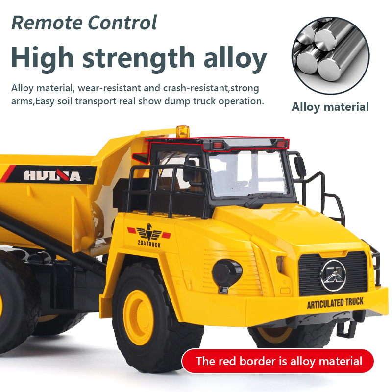 1/18 Rc truk Dumper Huina 1553 - Rc Hobby Excavator ulasan dan harga