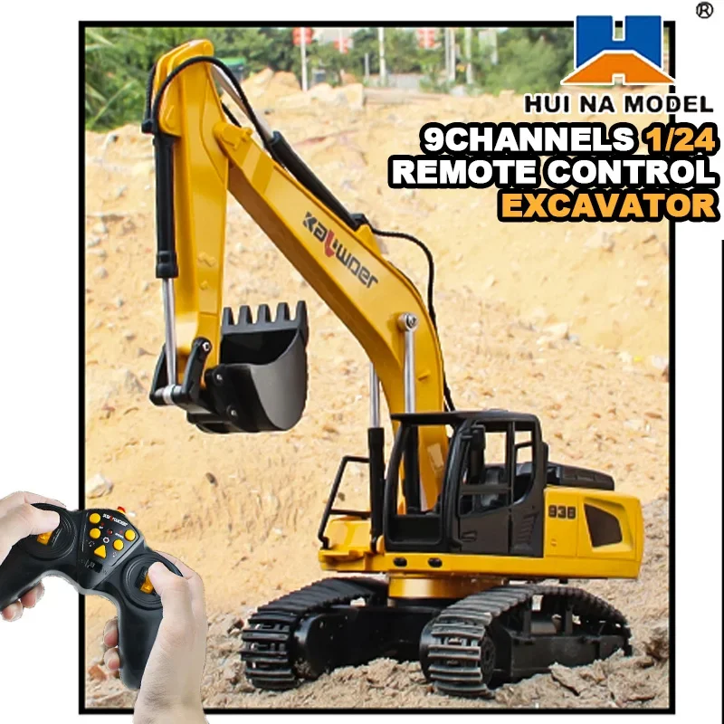 Huina Rc Ekskavator 1/24 9Ch M - Rc Hobby Excavator ulasan dan harga