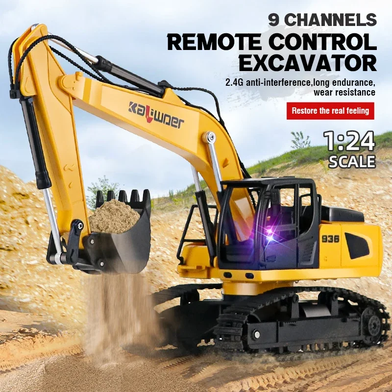 Huina Rc Ekskavator 1/24 9Ch M - Rc Hobby Excavator ulasan dan harga
