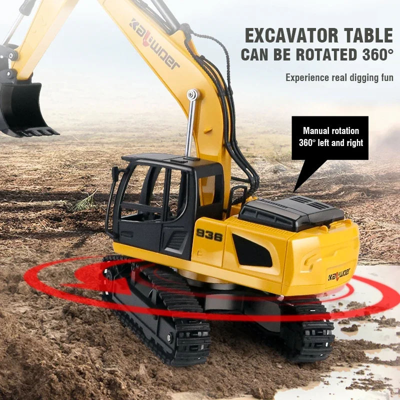Huina Rc Ekskavator 1/24 9Ch M - Rc Hobby Excavator ulasan dan harga