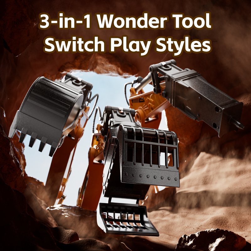 Excavator RC 14 Saluran 3 IN 1 - Rc Hobby Excavator ulasan dan harga
