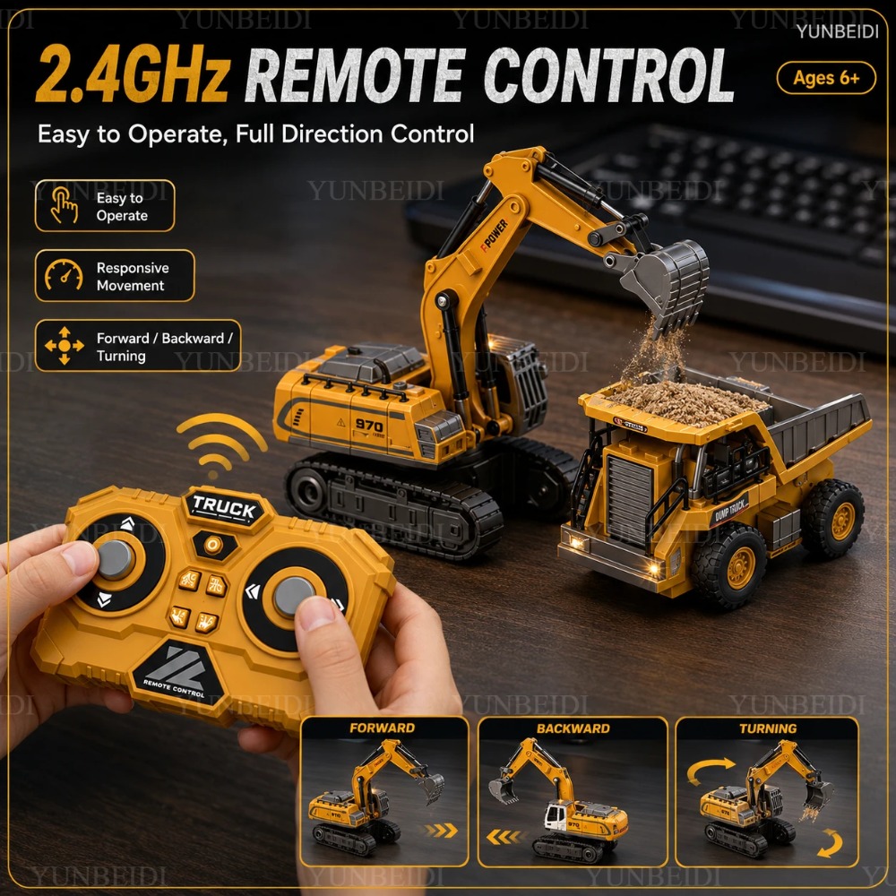 Mobil Mini Alloy Remote Contro - Rc Hobby Excavator ulasan dan harga