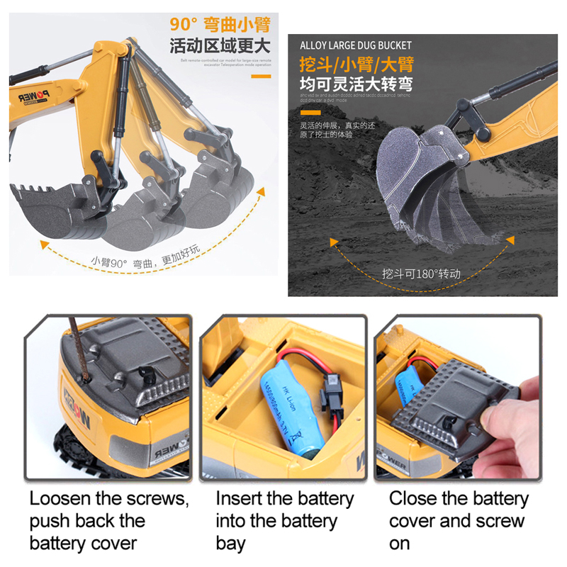 RC mainan mobil ekskavator 2.4 - Rc Hobby Excavator ulasan dan harga
